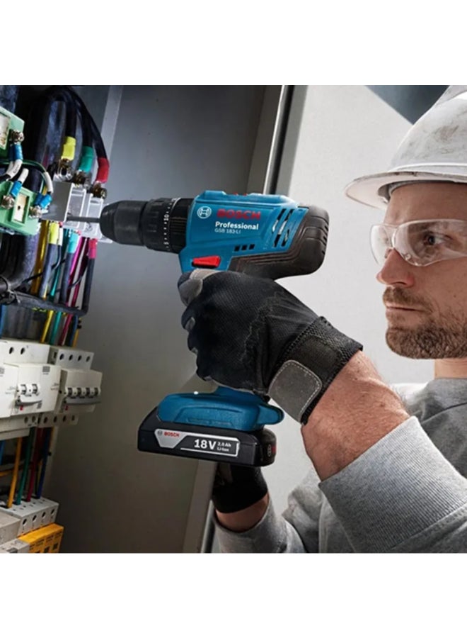 BOSCH 18V Cordless Drill Driver with Accessories Black and Blue 23.6 x 7.4 x 20.7 cm JE0 601 9K9 1L1.B - Image 4